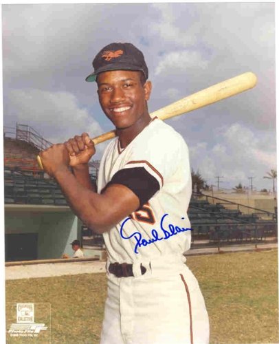 Autographed/Hand Signed 8x10 Photo Paul Blair Baltimore Orioles