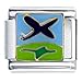 Plane At Tak Off Italian Charms Bracelet Link