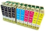 10 Druckerpatronen kompatibel f�r Eps...