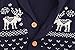 ZOEREA Toddler Unisex Baby Button-up Cotton Coat Deer Christmas Cardigan Sweater