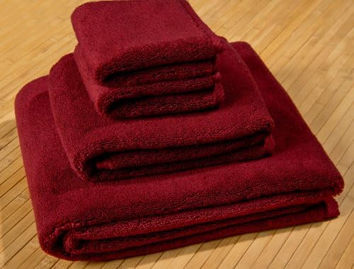 TURKISH 4-PC. TOWEL SET, ULTIMATE PLUSH 700+ GSM (WINE)