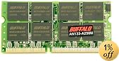 BUFFALO AN133-A256MY(PowerBook用S.O.DIMM:256MB)