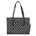 Black and White Flap-Over Laptop Case