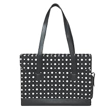 Black and White Flap-Over Laptop Case