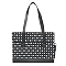 Black and White Flap-Over Laptop Case
