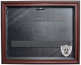 NFL Oakland Raiders Removable Face Jersey Display -Mahogany with Museum Quality UV Upgrade
