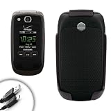 Heavy-Duty Rotating Belt Clip Holster for Verizon Samsung Convoy 2 Cellphone ** Includes Micro-usb cahrge Cable and Accessory bag**