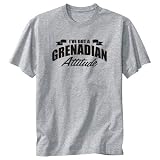T-Shirt Heather Gray  Attitude Grenadian  Grenada Country