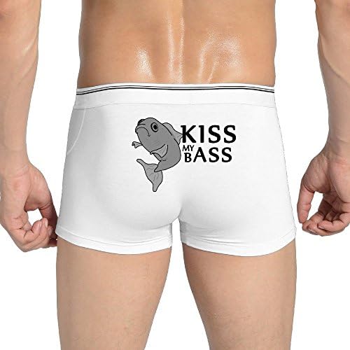 Kiss My BAss Fun Fishing Mens Sexy Boxer Underwear