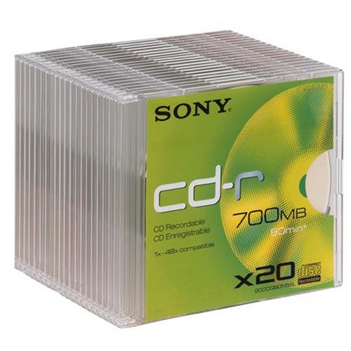 Childrens Toyshop  Electronics : Sony CDR slim pack x20