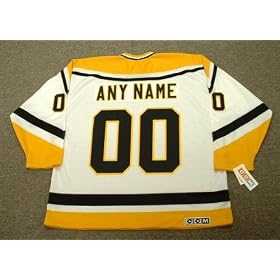 Buy PITTSBURGH PENGUINS 1990's CCM Throwback Home Hockey Jersey Customized with Any Name and Number(s) by CCM