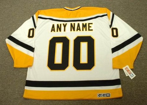 Buy PITTSBURGH PENGUINS 1990's CCM Throwback Home Hockey Jersey Customized with Any Name &...