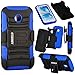 ASHIELD Ultra Shock&Drop-Proof Military LevelArmy-Grade Protective Hard Rugged Hybrid Slim Defender Case and Holster for For MOTOROLA MOTO E 2014 (Not For 2nd Gen Moto E 2015)- Extremly Dual layer Case with 360 Degrees Swivel Ring Kickstand and Rugged Holster