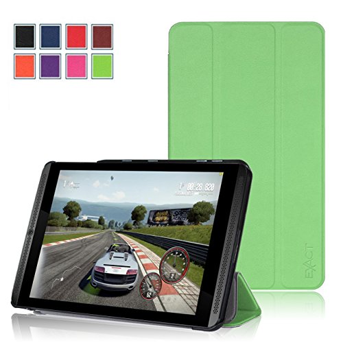 NVIDIA SHIELD Tablet K1 / NVIDIA SHIELD Tablet Case - Exact [SLENDER Series] NVIDIA SHIELD 8.0-inch Case - Ultra Slim Lightweight Smart-shell Stand Case for NVIDIA SHIELD Tablet K-1 (2015) / NVIDIA SHIELD Tablet (2014) Green