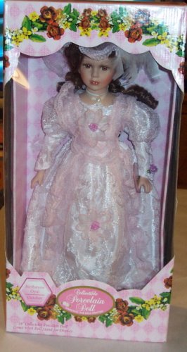 Childrens Toyshop  Toys : 18" COLLECTIBLE PORCELAIN DOLL/BIRTHSTONE OPAL/OCTOBER