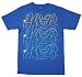 Young & Reckless Cursive Gradient Mens Shirt (Medium, Royal Blue)