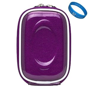 Buy Purple Carbonfiber SumacLife Compact Semi Hard Protective Camera Case for Sony Cyber-shot DSC-WX150 DSC-W690 DSC-TX66 DSC-TX20 DSC-TX200V DSC-WX50 DSC-WX70 DSC-W610 DSC-W620 DSC-W650 DSC-WX30 DSC-TX55 DSC-W550 DSC-TX100V DSC-TX10 DSC-WX10 DSC-WX9 DSC-W510 DSC-W530 DSC-W560 Compact Digital Camera + SumacLife TM Wisdom Courage Wristband with best Price