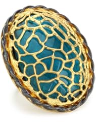 Azaara "Hot Rocks" Lepontine Blue Crystal Ring, Size 6