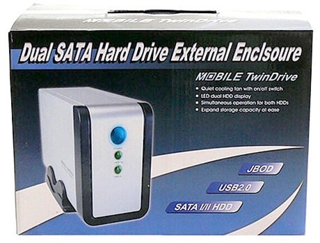 goHardDrive ED-35-JB 2TB 32MB Cache 7200RPM 2-Bay JBOD USB 2.0 External Hard Drive - w/3 year warranty (powered by Western Digital WD10EADS 1TB SATA HDD)
