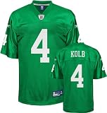 Youth Size Small (8) Youth NFL Philadelphia Eagles # 4 Kevin Kolb Green Throwback Football Jersey