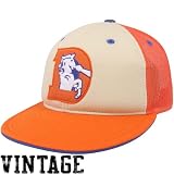 NFL Reebok Denver Broncos Orange Time Traveler Throwback Fitted Hat (7)
