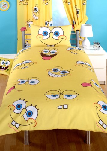CharacterWorld Spongebob Expressions Rotary Duvet Set, Single