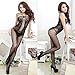Tenworld Woman Sexy Open Crotch Mesh Fishnet Bodystocking Stocking Lingerie (Black)