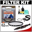 Hoya HMC Digital Multi-Coated 62mm Ultraviolet UV Slim Frame Lens Filter + Accessory Kit for Canon, Nikon, Sony, Olympus & Pentax Lenses
