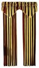 Waverly Capulet Stripe Window Panel, Antique Gold