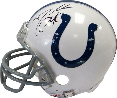 Dallas Clark Autographed/Hand Signed Indianapolis Colts Mini Helmet