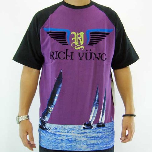 RICH YUNG リッチ ヤング RY SU08-05 S/S Tシャツ プラム/ブラック/ポップコーン