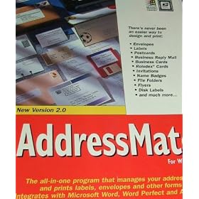 Addressmate for Windows Address Manager for Word Processor