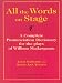All the Words on Stage: A Complete Pronunciation Dictionary for the Plays of William Shakespeare