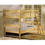 Natural Pine Bunk Bed Bunkbeds Twin Twin Solid Wood