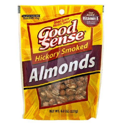 Good Sense Almonds, Smoked, 8-Ounce Bag (Pack of 3) by Good Sense