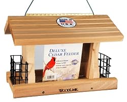 Woodlink Deluxe Cedar Bird Feeder with Suet Cages