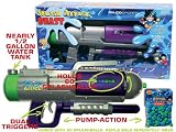 SPLASH ATTACK BEAST Water Cannon/ Splashball shooter, Silver/Purple/Green