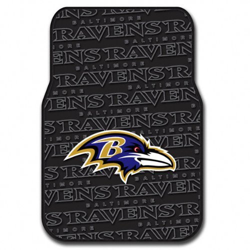 NFL Baltimore Ravens Two-Pack Front Car Floor Mat