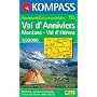 Val d'Anniviers, Montana, Val d'H�rens 1 : 50 000: Wanderkarte. GPS-genau