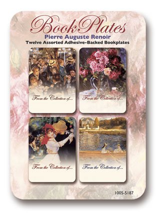 Pierre Auguste Renoir - Set of 12 Assorted Adhesive Bookplates