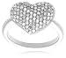 14k Choice of White or Yellow Gold Diamond Pave Heart Ring (3/4 cttw, I-J Color, I3 Clarity)
