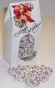 Scott's Cakes Yogurt Pretzels with Christmas Color Non-Pareils 1/2 Pound Standing Happy Holidays Box