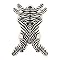 Zebra Design Rug - Zebra (Hide Shaped)