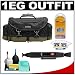 Canon 1EG Digital SLR Gadget Bag + LCD Screen Protectors + LensPen + Precision Design 6-Piece Cleaning Kit - for Canon EOS Rebel XT, XTi, XS, XSi, T1i, 50D, 40D, 5D Digital SLR Cameras