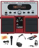Boss VE-20 Vocal Performer Multi-Effects Pedal Bundle with AC Adapter, Microphone, 20-Foot XLR Cable, 10-Foot Instrument Cable, Headphones, and Polishing Cloth