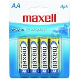 MAXELL 723465 - LR64BP ALKALINE BATTERIES (AA; 4 PK; CARDED)