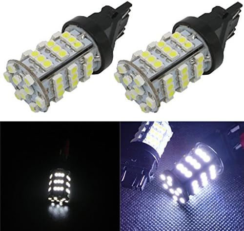 Yortpal 2pcs 3156 3157 3757 4114 415 HID 6k White 54-smd LED Daytime Running Light Bulbs