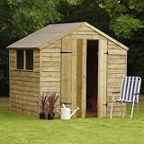 from Garden Central 7 x 7 Pressure Treated Overlap Apex Double Door Shed