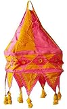 Lampshades Multicolored Applique Embroidered Fabric Indian-Style (clamp110)