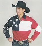Men's American Flag Western Shirt